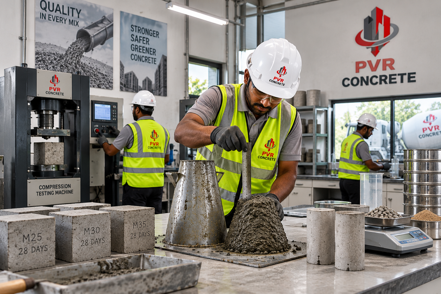 PVR Concrete laboratory and quality control